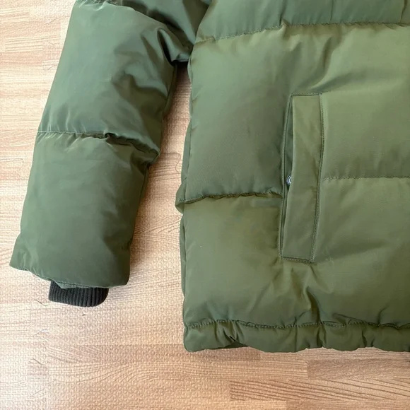 Madewell Olive Green Hooded Puffer Jacket Women’s XXS Winter Coat - Picture 7 of 16